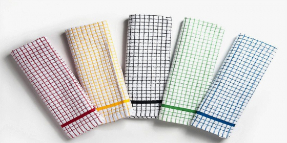 gallery/luxury check tea towel